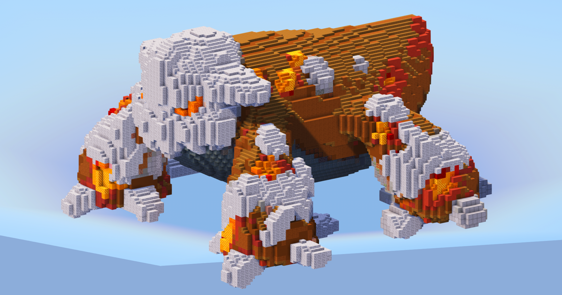 Heatran from Pokemon — Minecraft Build by LeonisBuilds