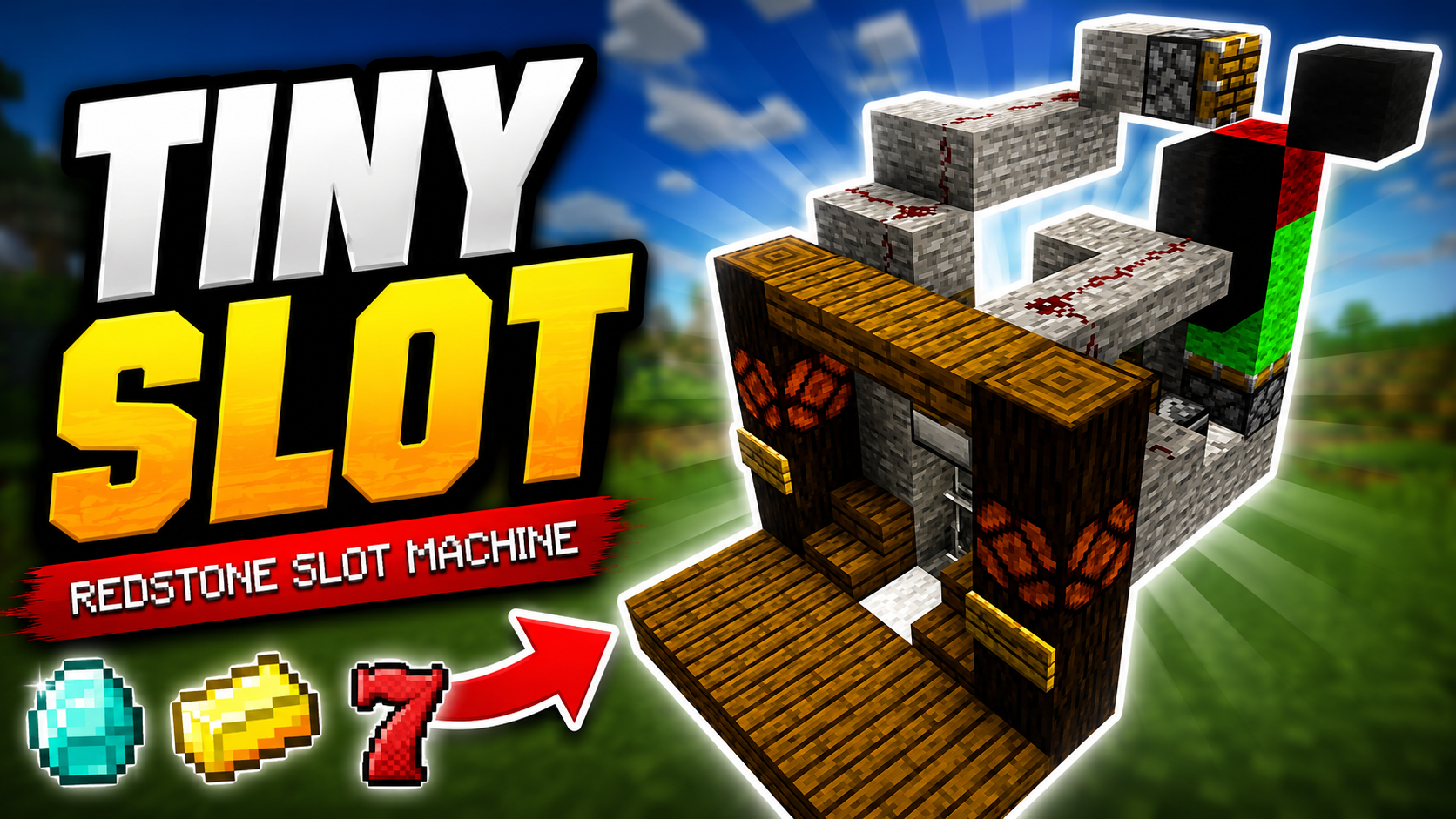 Free Compact "TINY SLOT" Gambling Machine 💎 | Minecraft Java 1.16 - 26.1.2 Redstone Tutorial