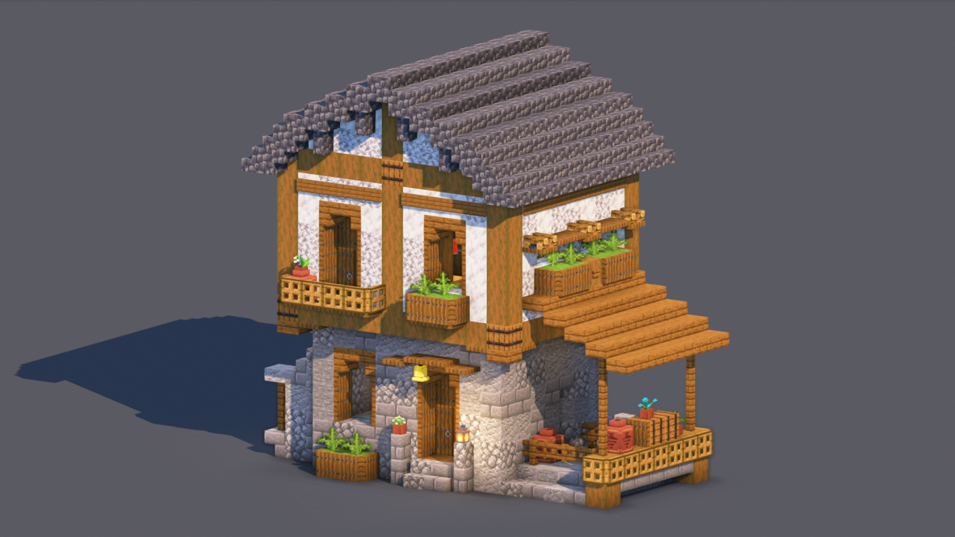 Medieval House – Fully Decorated Interior | Download — Minecraft Build by RaekonBuilds (2)