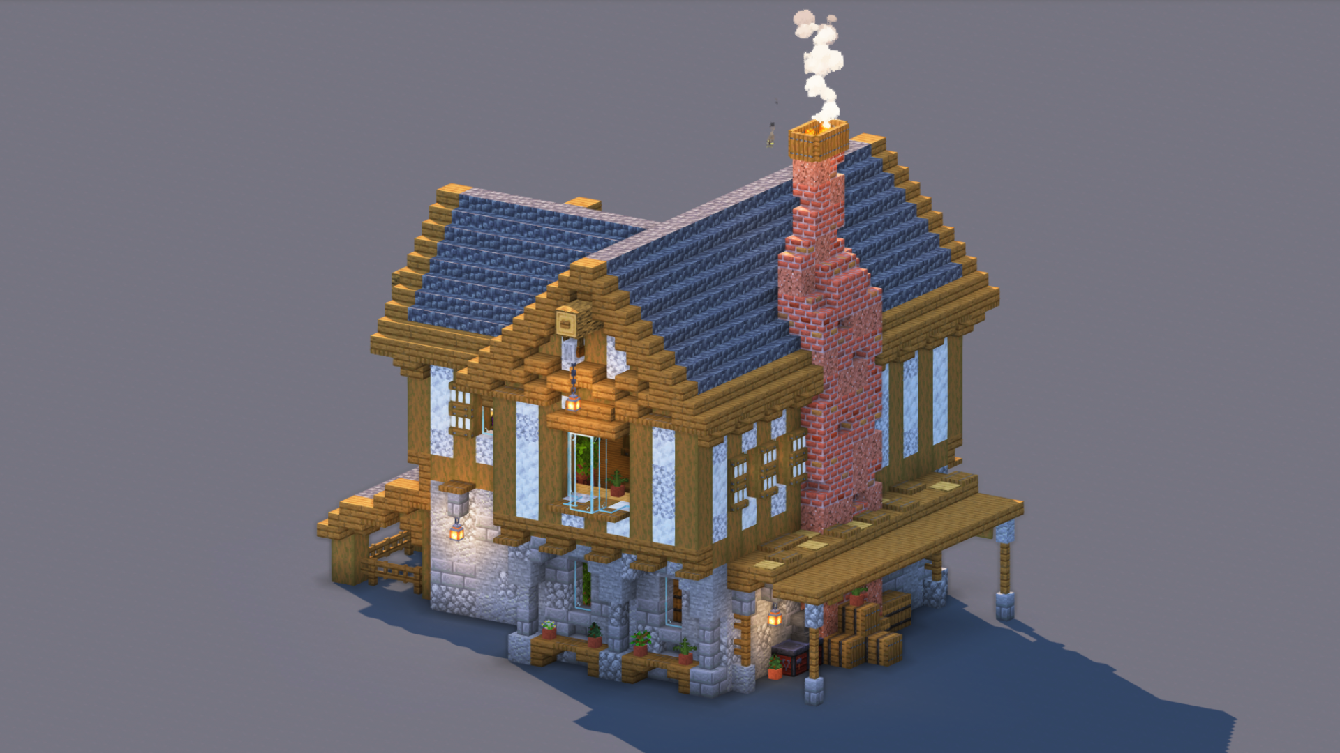 Medieval House – Fully Decorated Interior | Download — Minecraft Build by RaekonBuilds (3)