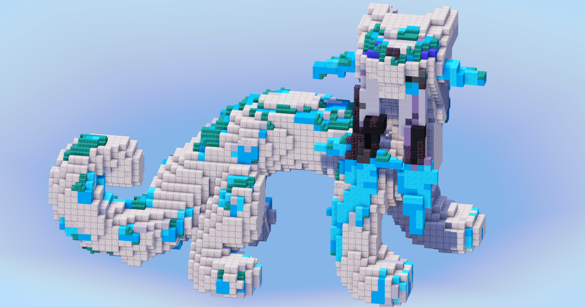 Chienpao from Pokemon — Minecraft Build by LeonisBuilds