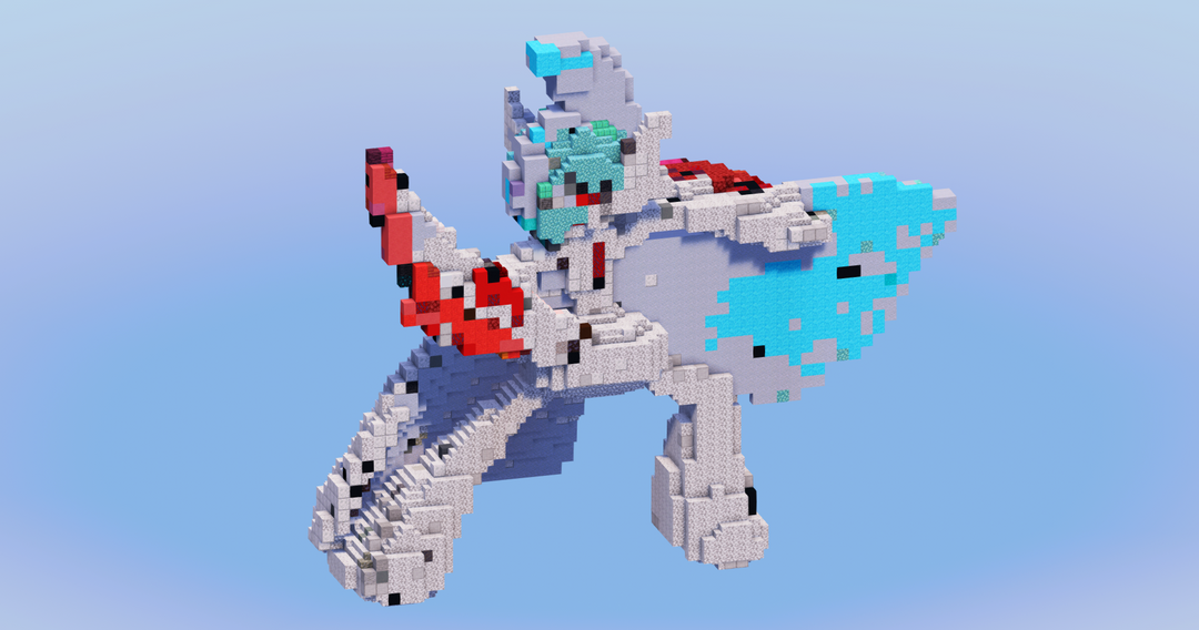 Mega Gallade from Pokemon — Minecraft Build by LeonisBuilds
