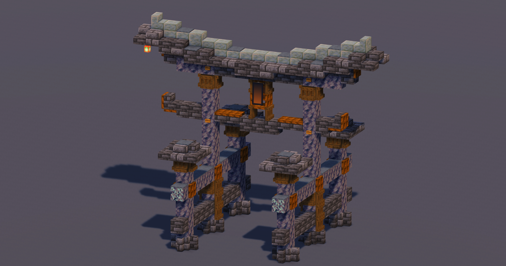 Black Japanese Torii — Minecraft Build by MellowHat