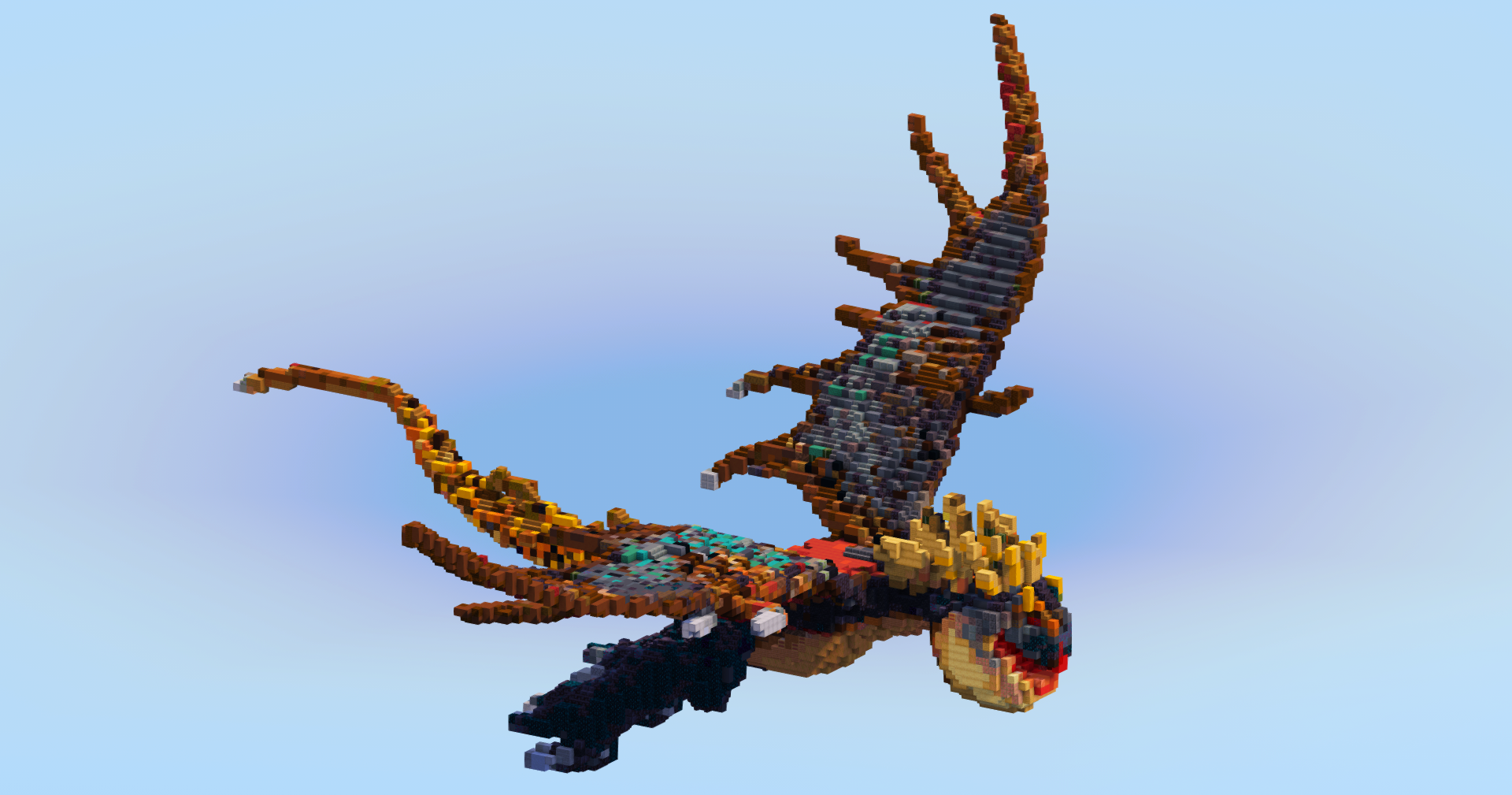Stormfly - Deadly Nadder Dragon — Minecraft Build by LeonisBuilds