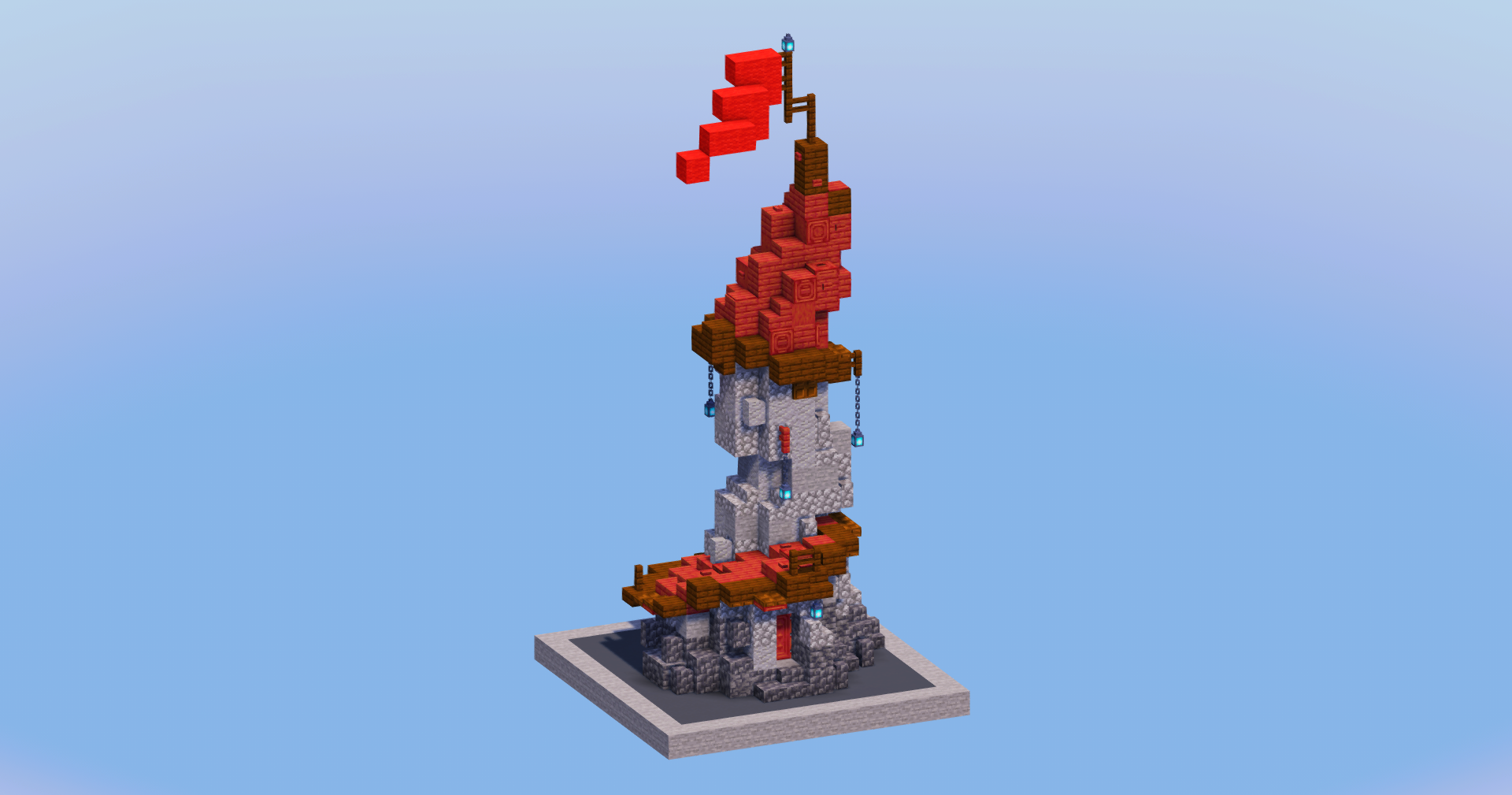 Mangrove Red Medieval Cottage — Minecraft Build by LeonisBuilds