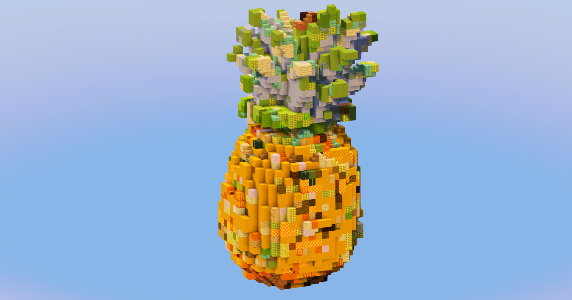 Pineapple Fruit — Minecraft Build by LeonisBuilds
