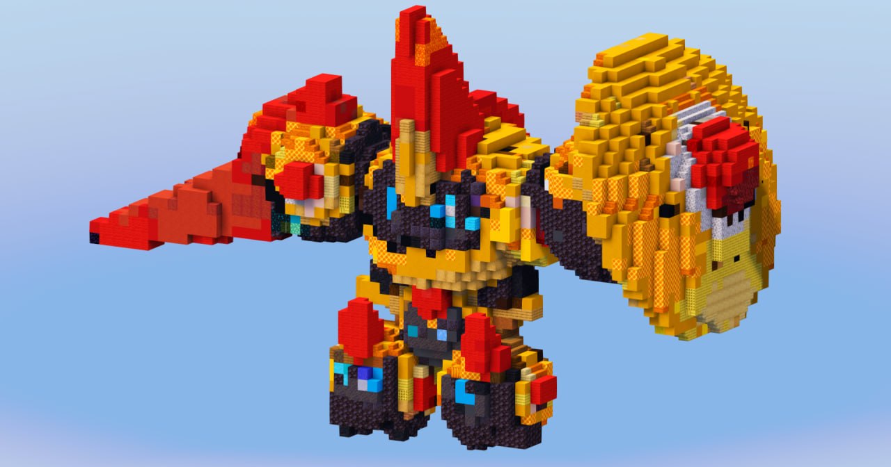Mega Falinks from Pokemon — Minecraft Build by LeonisBuilds (2)
