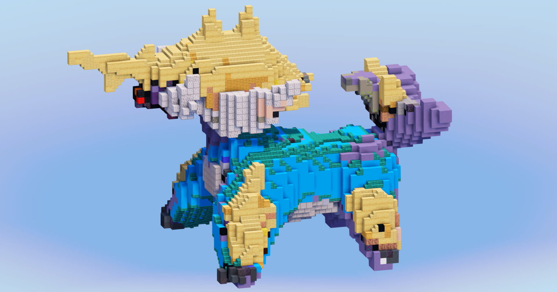 Samurott from Pokemon — Minecraft Build by LeonisBuilds