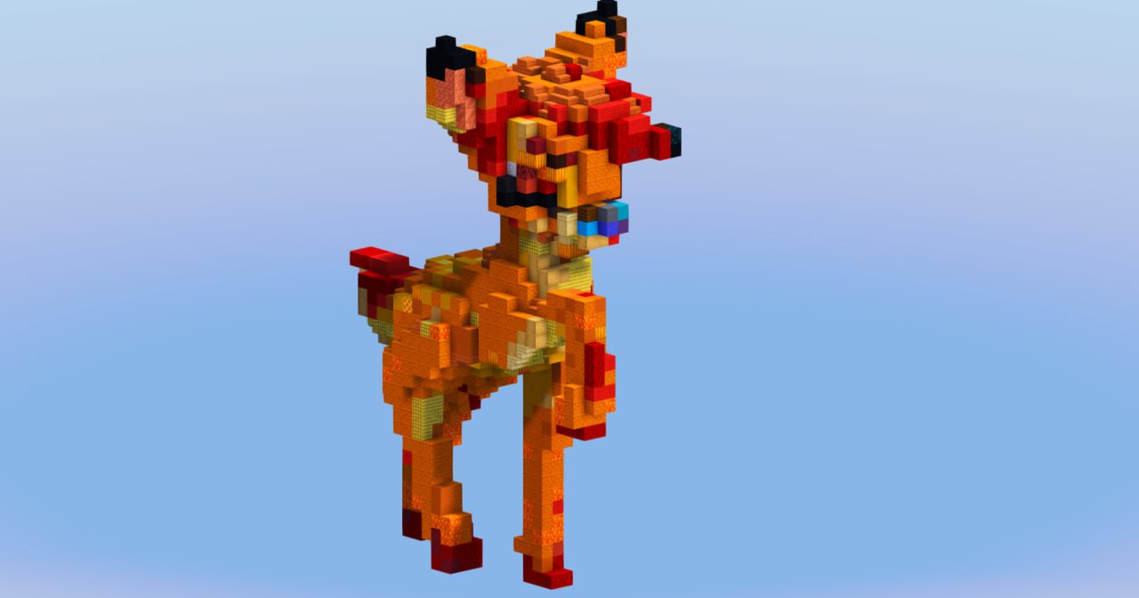 Bambi from Disney Bambi — Minecraft Build by LeonisBuilds (2)