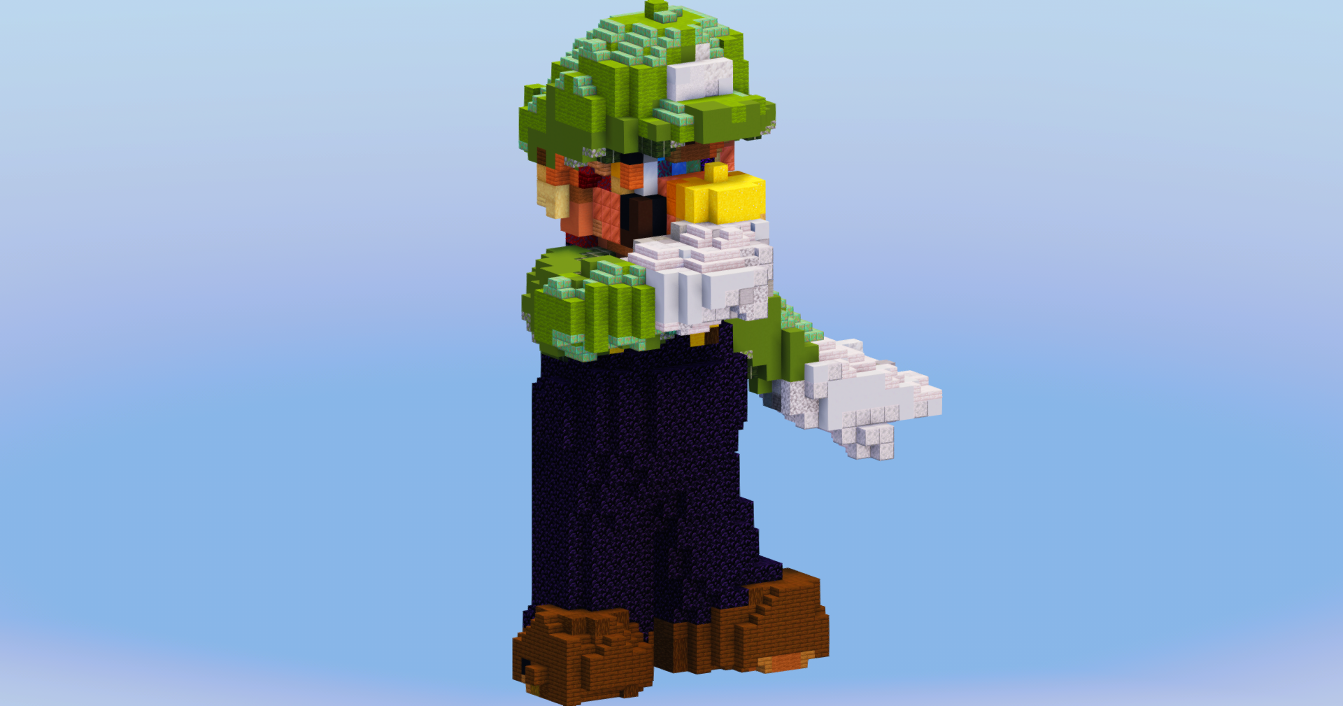 Luigi from Super Mario — Minecraft Build by LeonisBuilds (2)