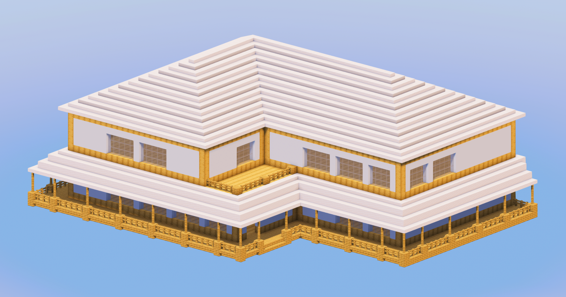 Minecraft Mansion Quartz — Minecraft Build by LeonisBuilds