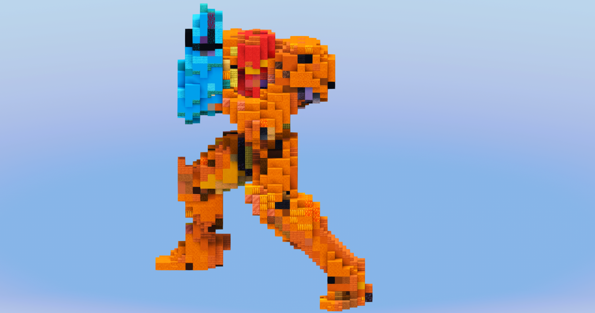 Samus Aran from Metroid — Minecraft Build by LeonisBuilds