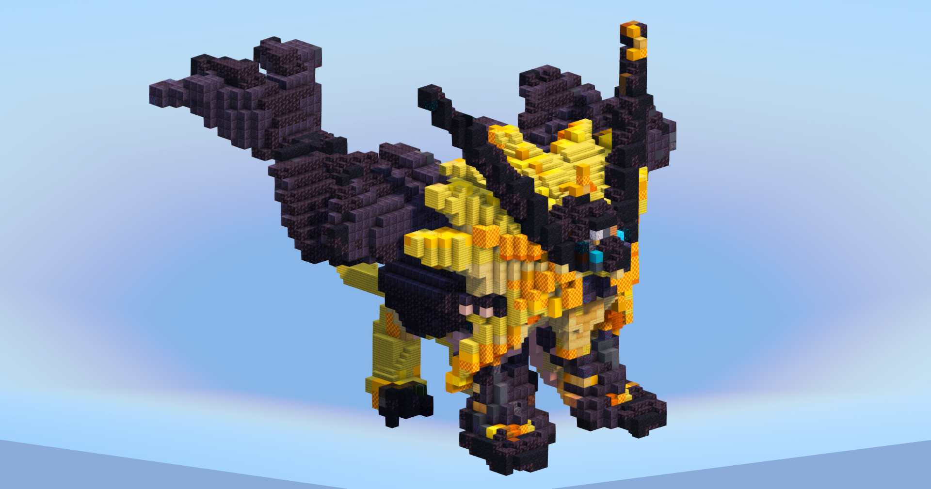 Necrozma Dusk Mane from Pokemon — Minecraft Build by LeonisBuilds