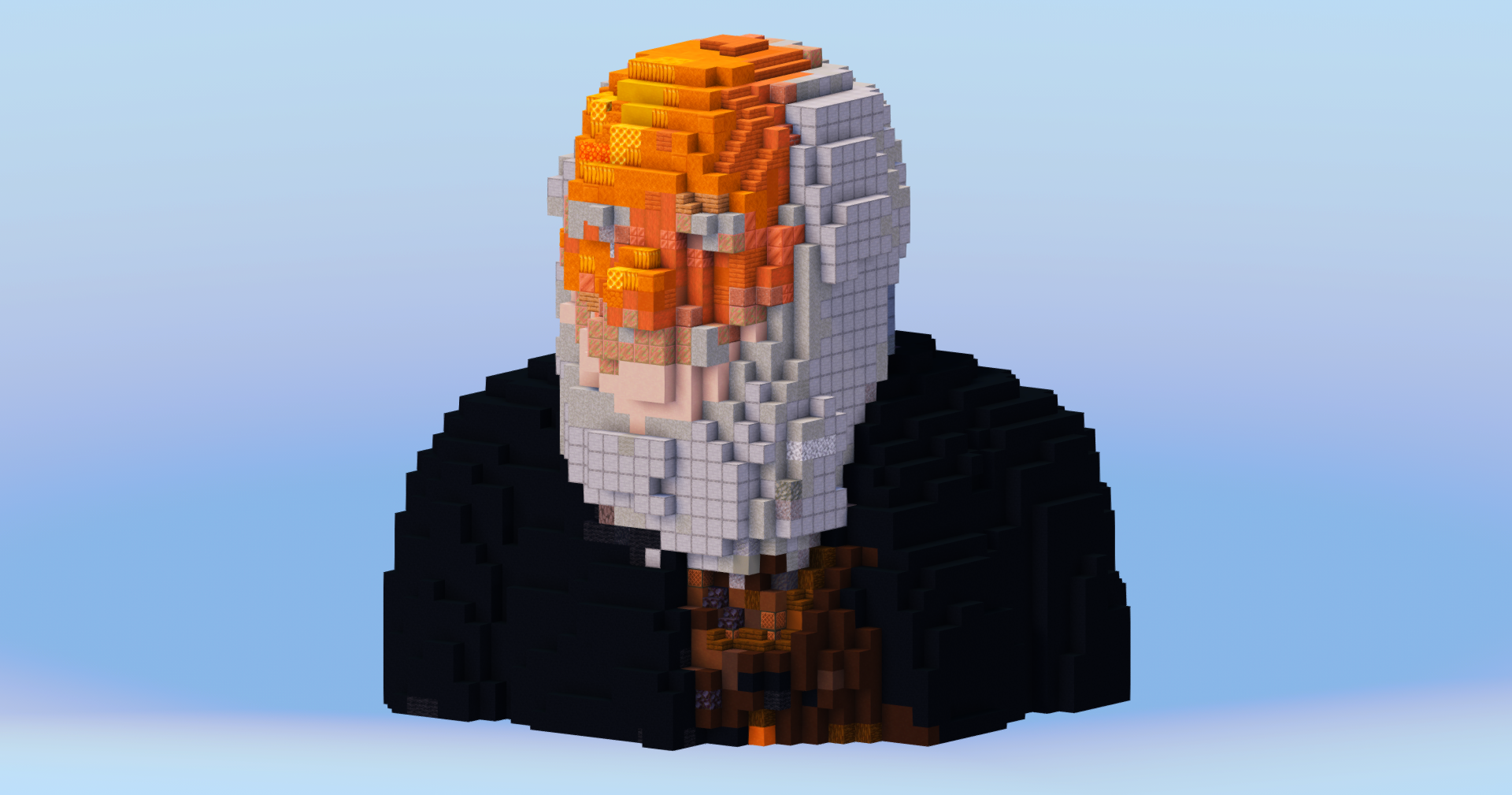 Charles Darwin Bust — Minecraft Build by LeonisBuilds (2)
