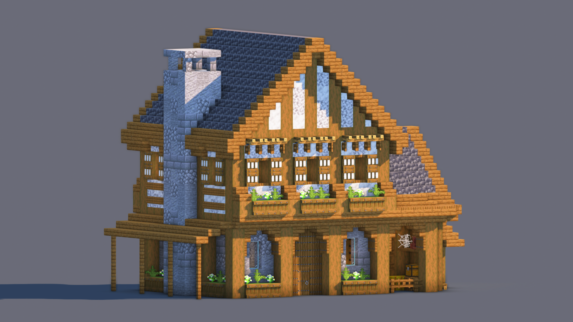 Medieval House – Fully Decorated Interior | Download — Minecraft Build by RaekonBuilds