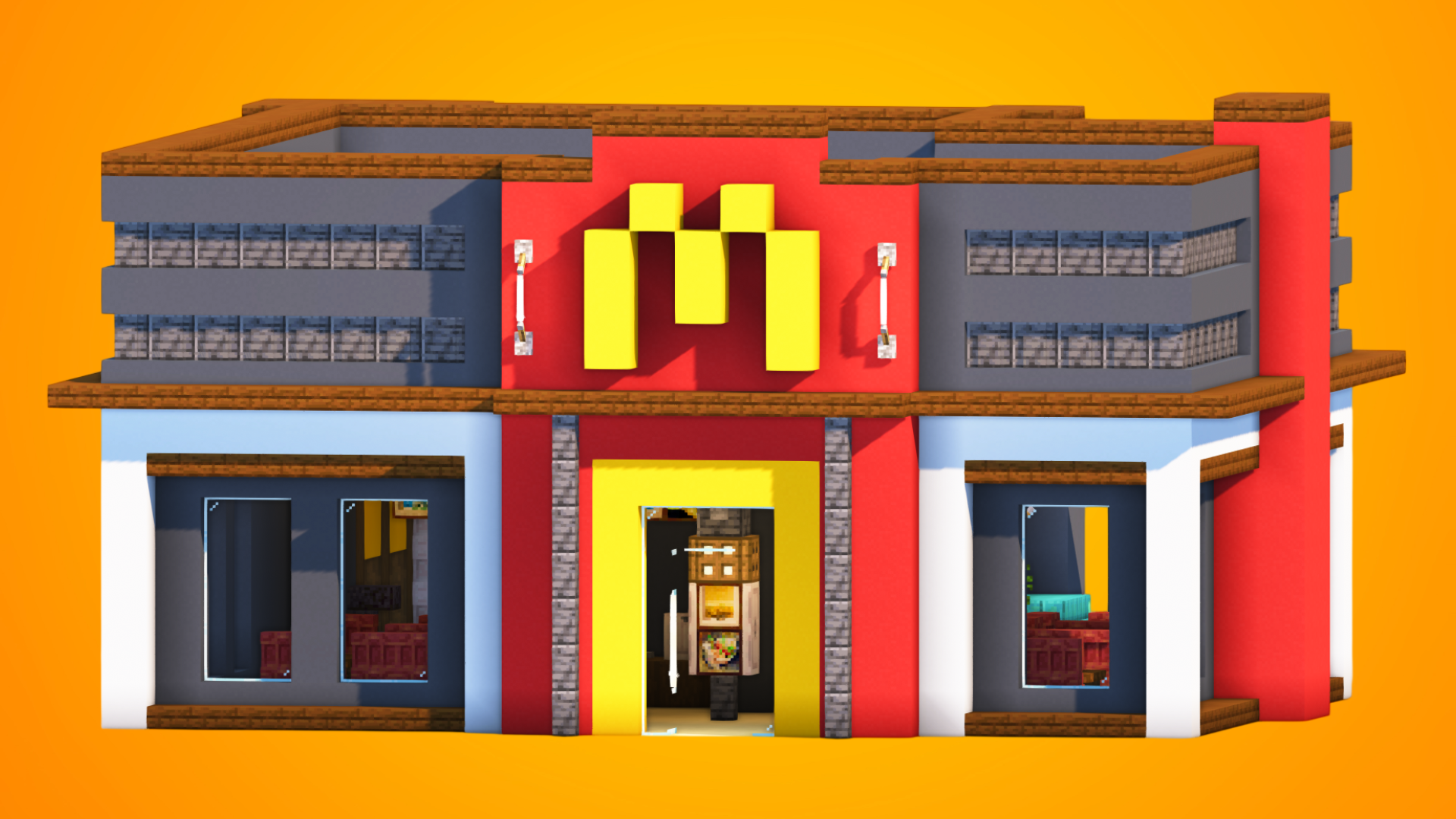 Modern McDonald's | Fully Furnished Interior — Minecraft Build by RaekonBuilds (2)