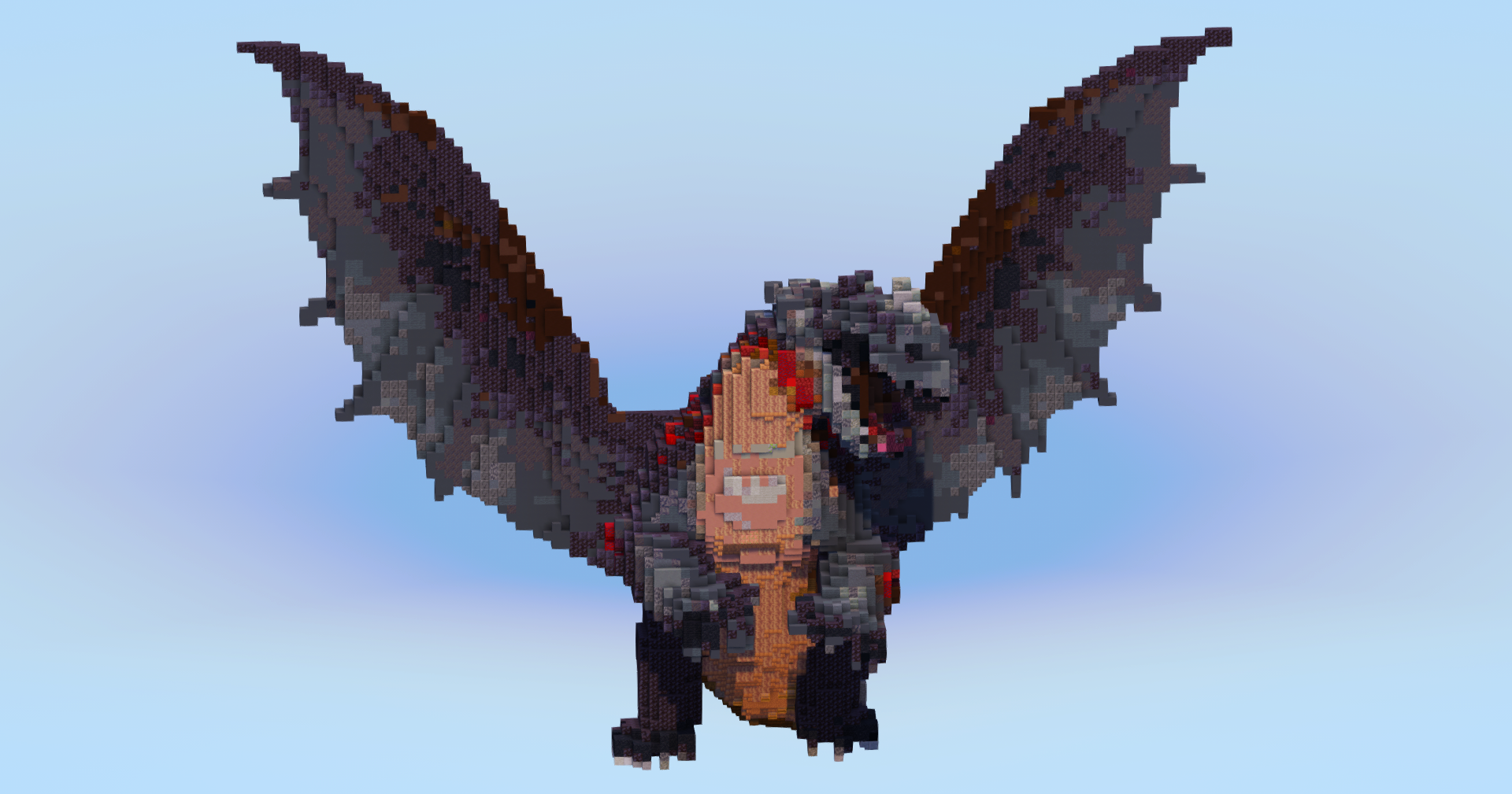 Red Death Dragon — Minecraft Build by LeonisBuilds (2)