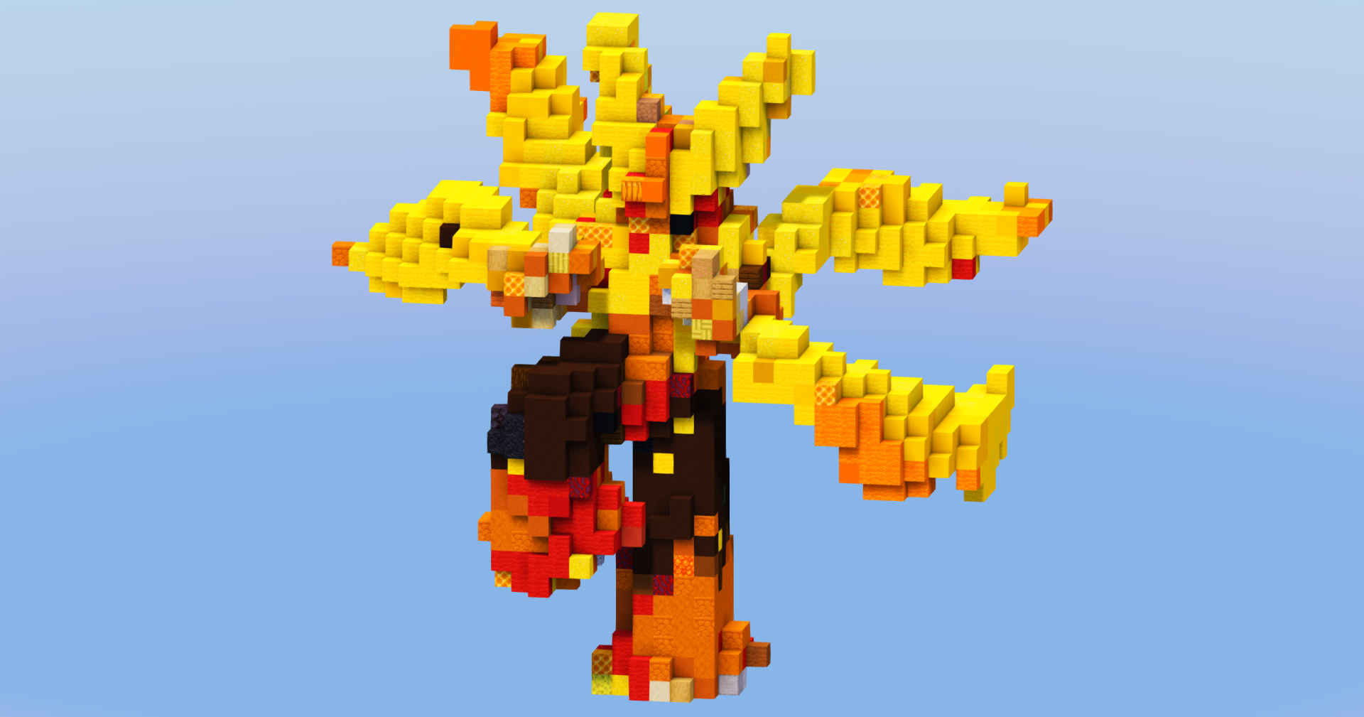Mega Blaziken from Pokemon — Minecraft Build by LeonisBuilds