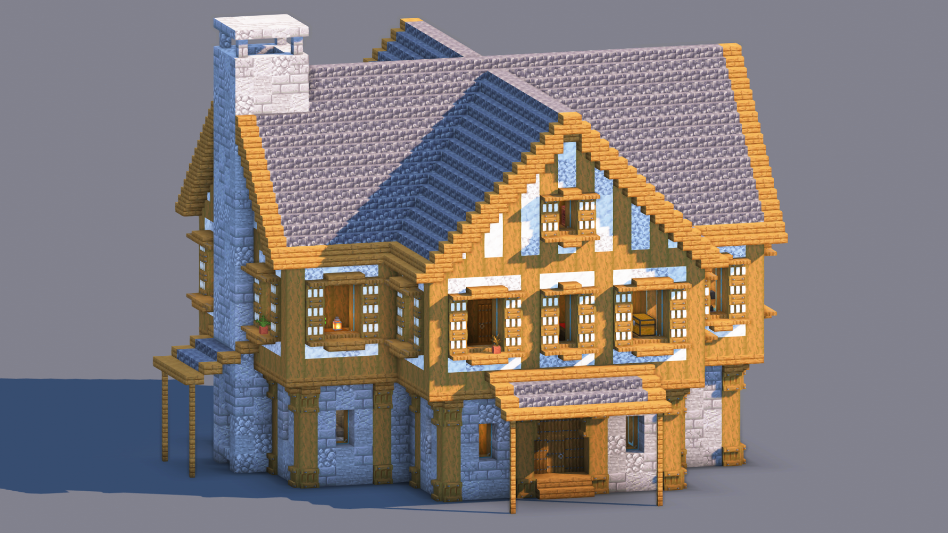 Medieval Manor with Side Chimney | Fully Furnished Interior