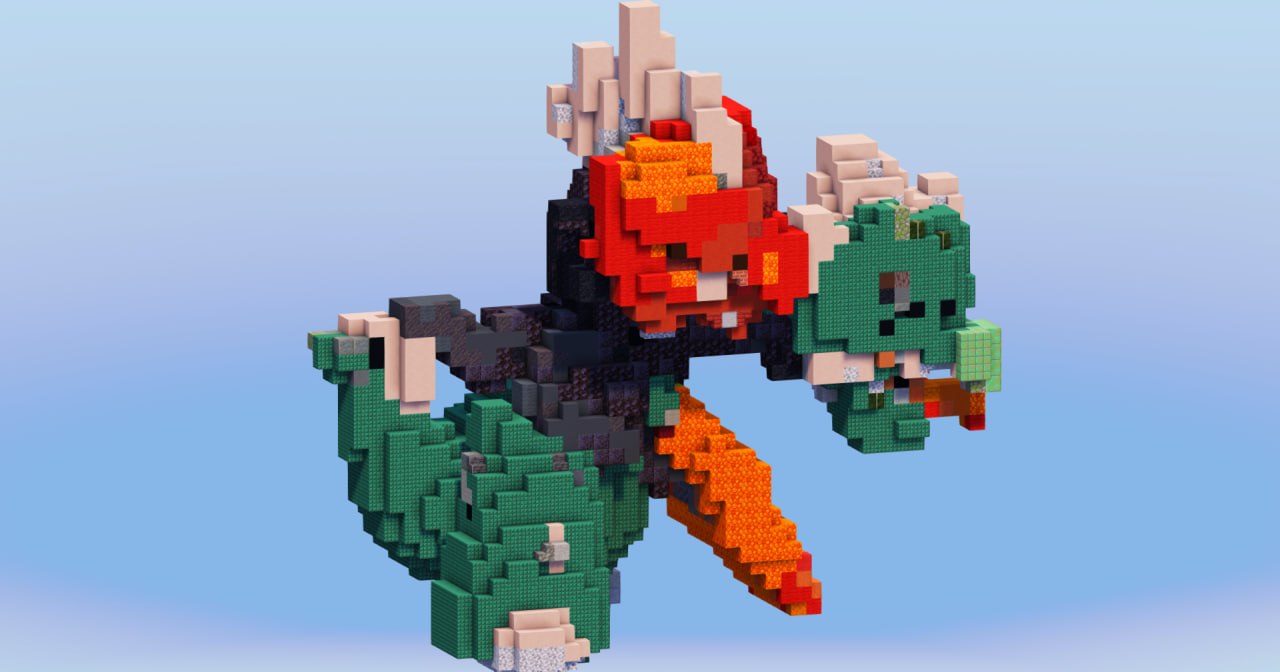 Mega Scovillain from Pokemon — Minecraft Build by LeonisBuilds (2)