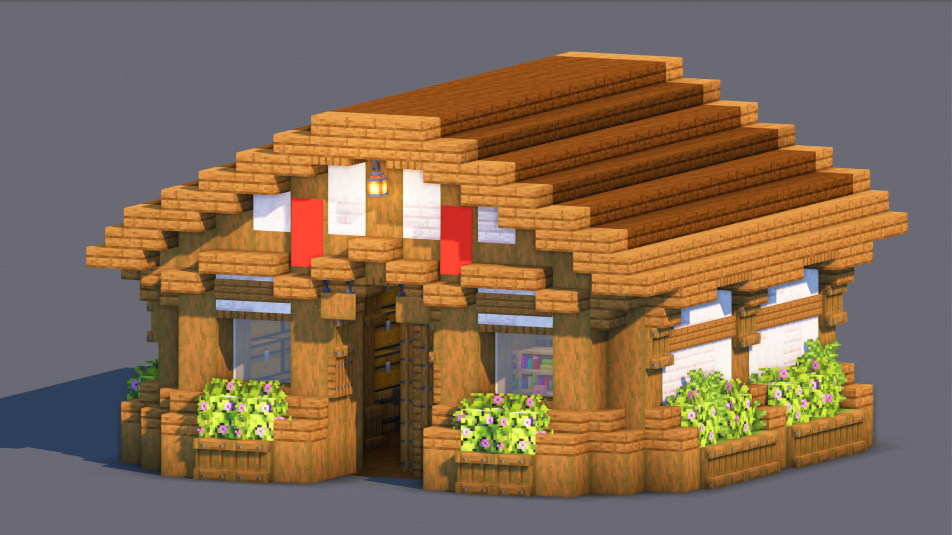 Compact Storage & Enchanting House | Fully Furnished Interior — Minecraft Build by RaekonBuilds