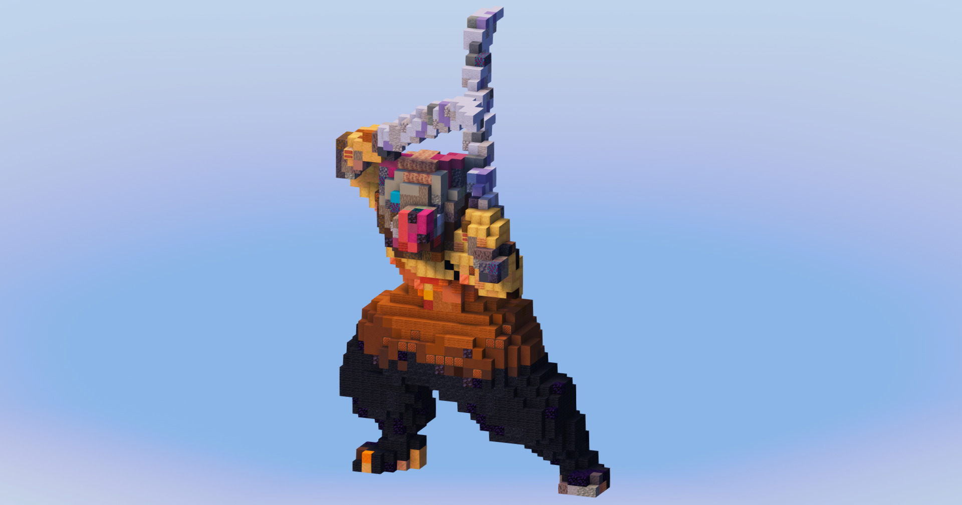 Inosuke from Demon Slayer — Minecraft Build by LeonisBuilds (2)
