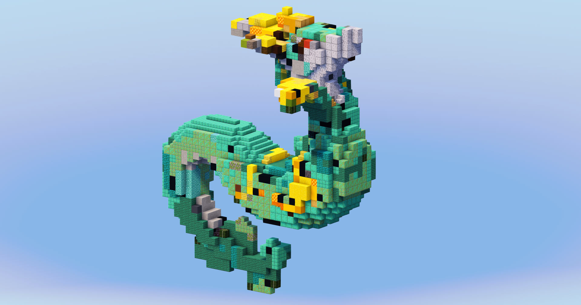 Serperior from Pokemon — Minecraft Build by LeonisBuilds (2)