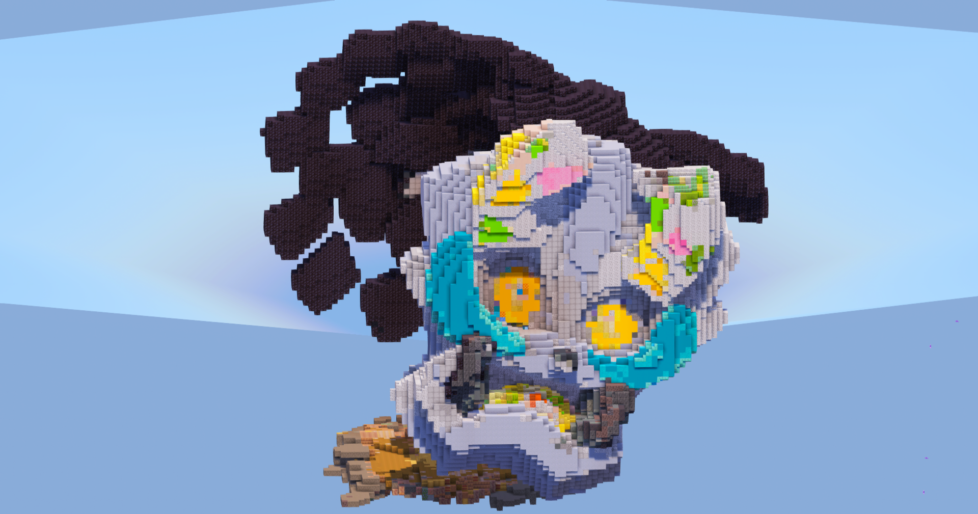 Terastal Ogerpon Cornerstone Mask — Minecraft Build by LeonisBuilds