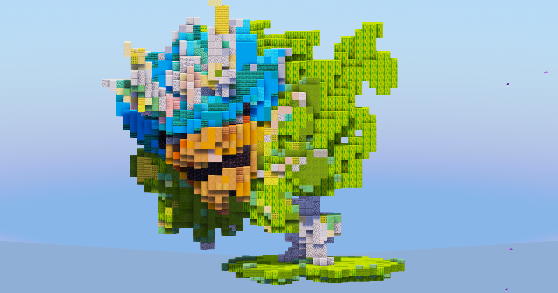 Terastal Ogerpon Teal Mask from Pokemon — Minecraft Build by LeonisBuilds