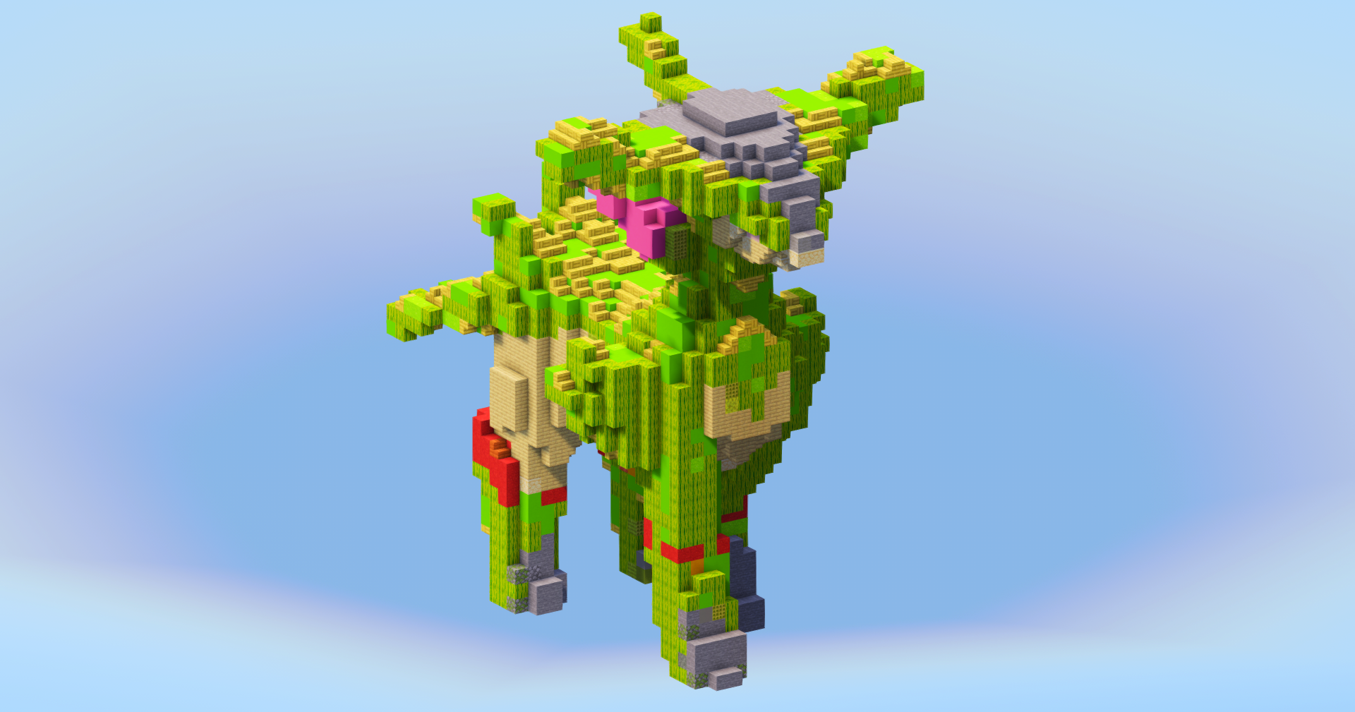 Virizion from Pokemon — Minecraft Build by LeonisBuilds (2)