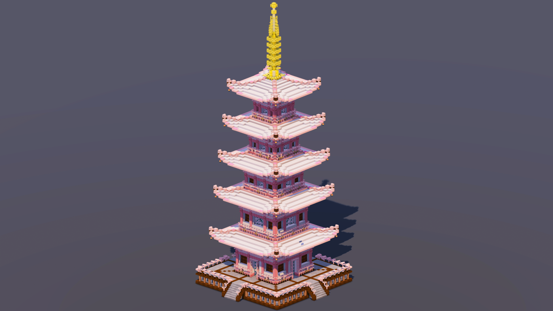 White Japanese Pagoda