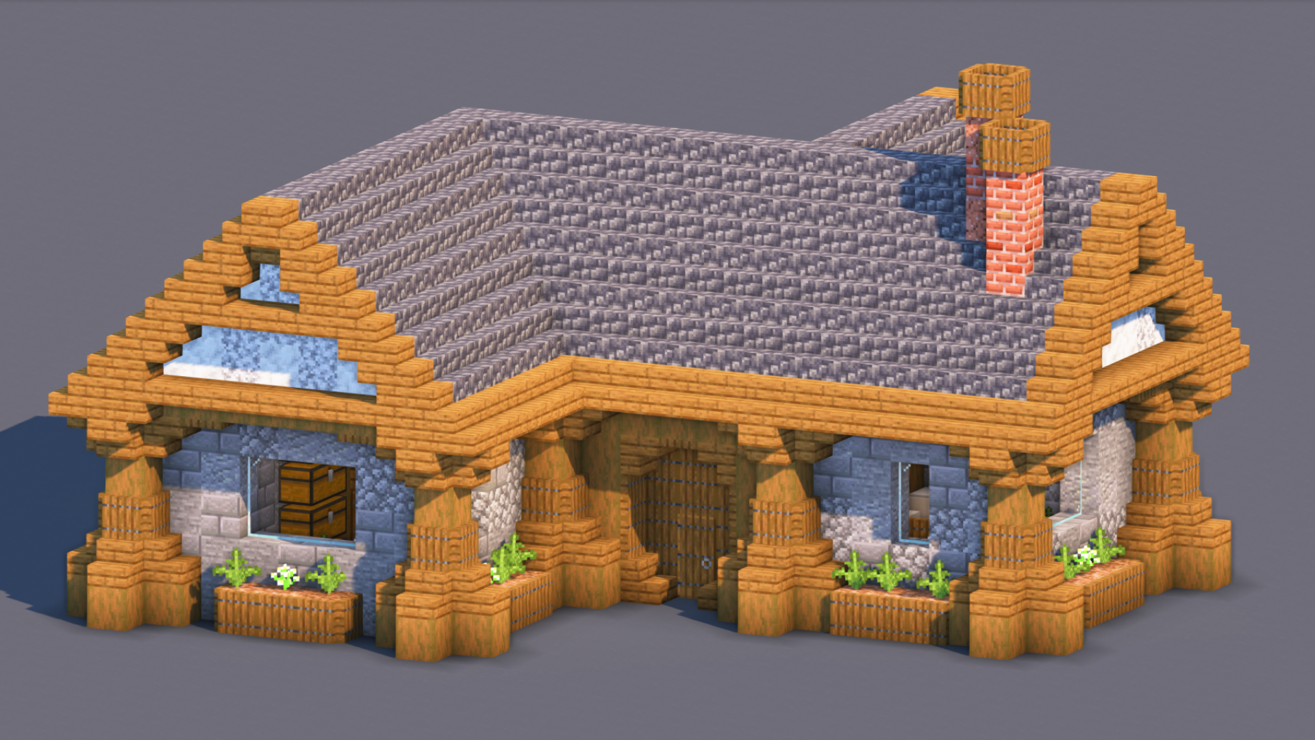 Medieval House – Fully Decorated Interior | Download — Minecraft Build by RaekonBuilds