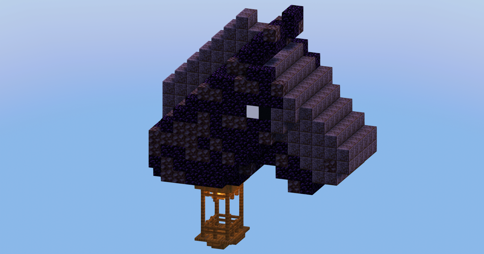 Black Horse Hot Air Balloon — Minecraft Build by LeonisBuilds (2)