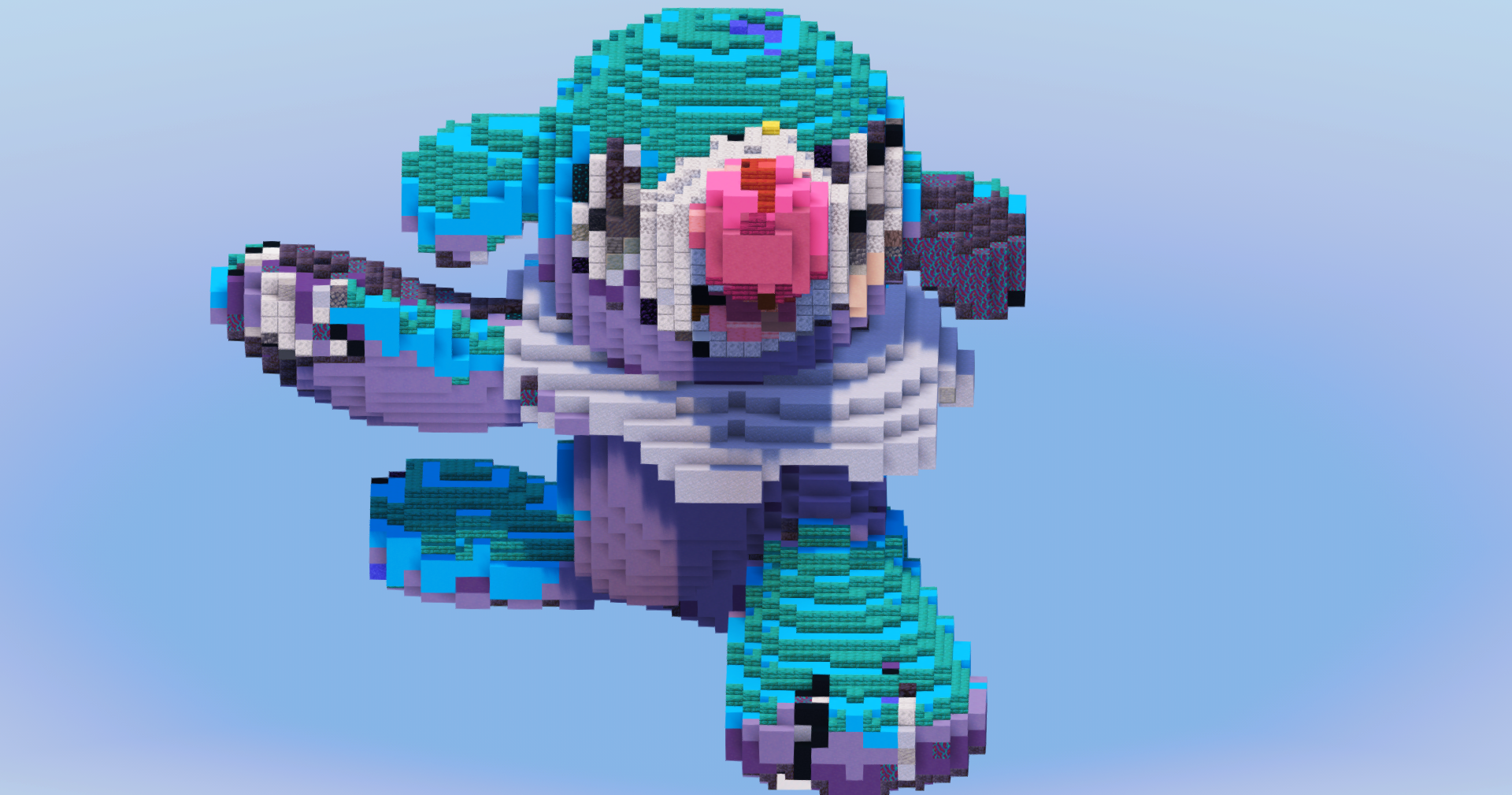 Popplio from Pokemon — Minecraft Build by LeonisBuilds
