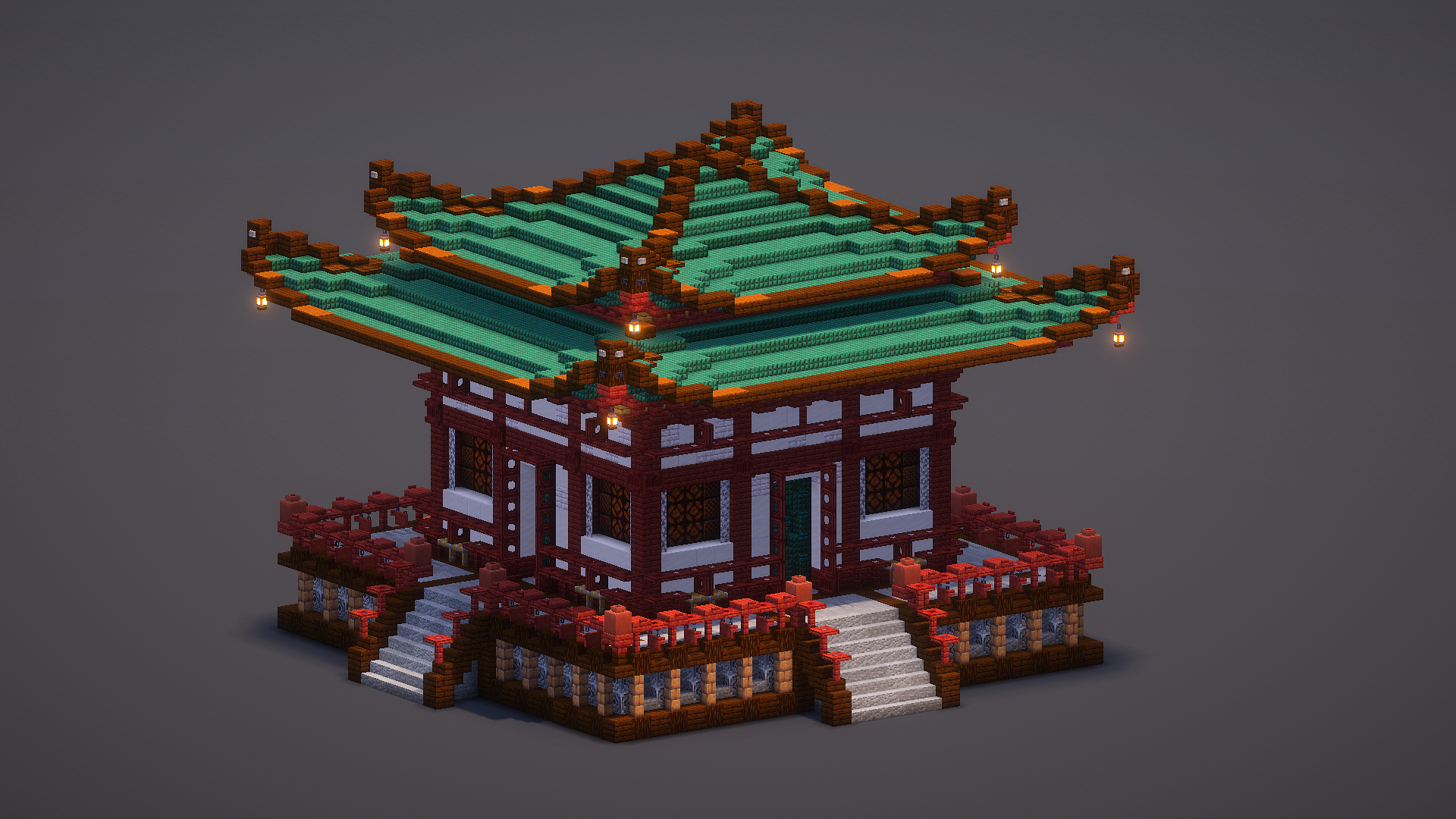 Small Green Japanese Pagoda — Minecraft Build by MellowHat (2)