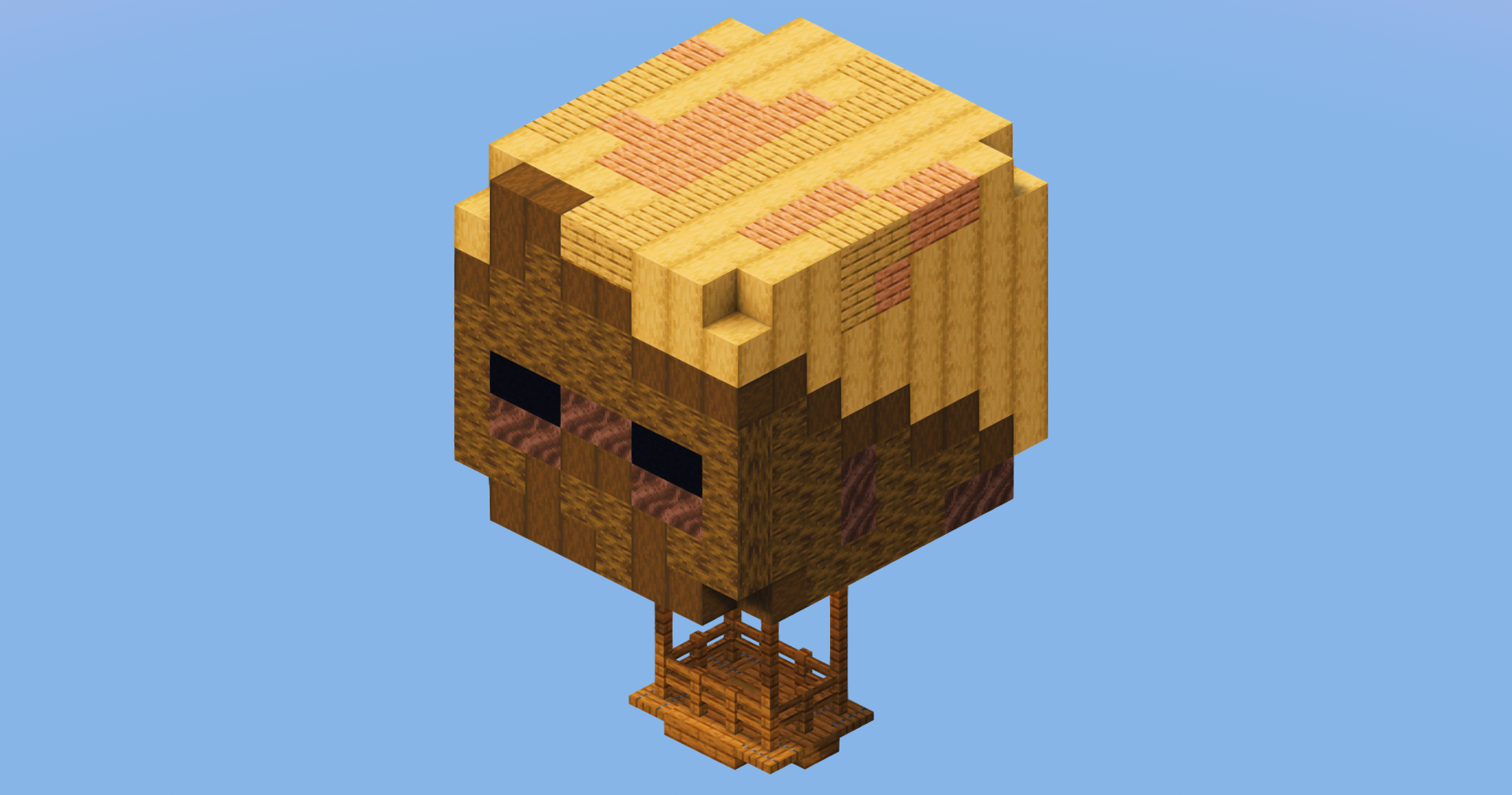 Husk Hot Air Balloon — Minecraft Build by LeonisBuilds