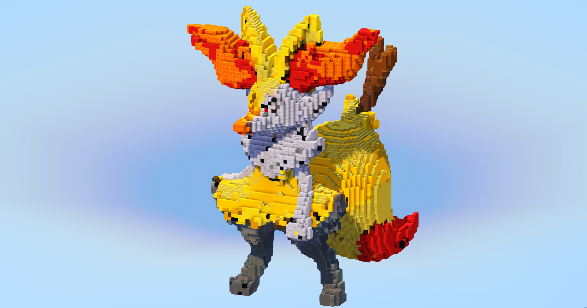 Braixen — Minecraft Build by LeonisBuilds (2)