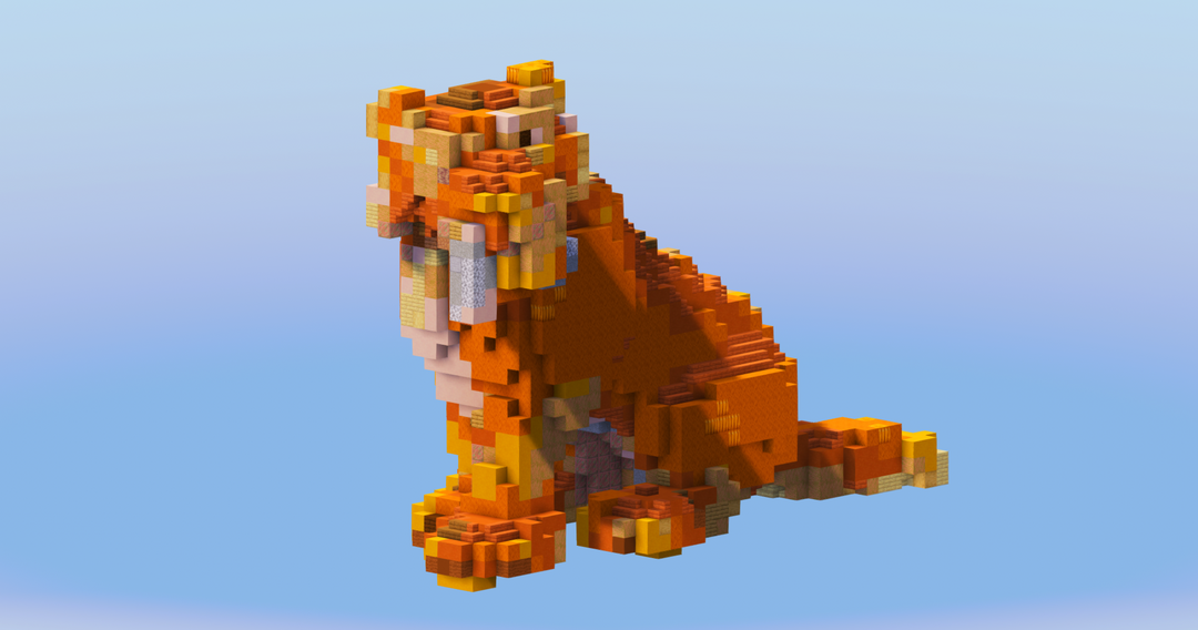 Diego from Ice Age — Minecraft Build by LeonisBuilds