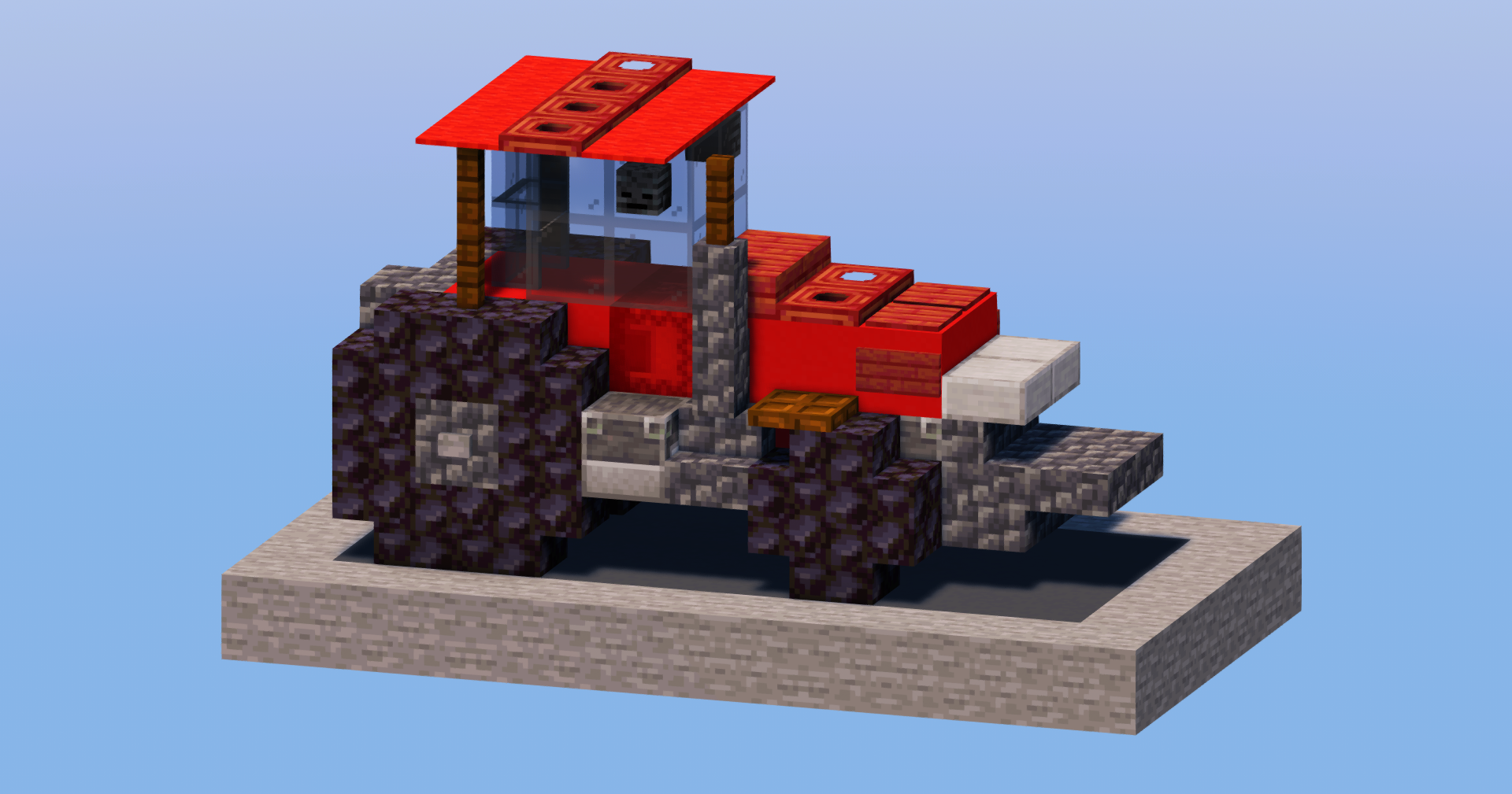 Red Tractor — Minecraft Build by LeonisBuilds