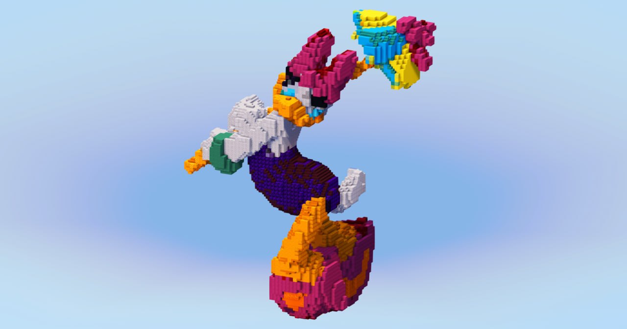 Daisy Duck — Minecraft Build by LeonisBuilds