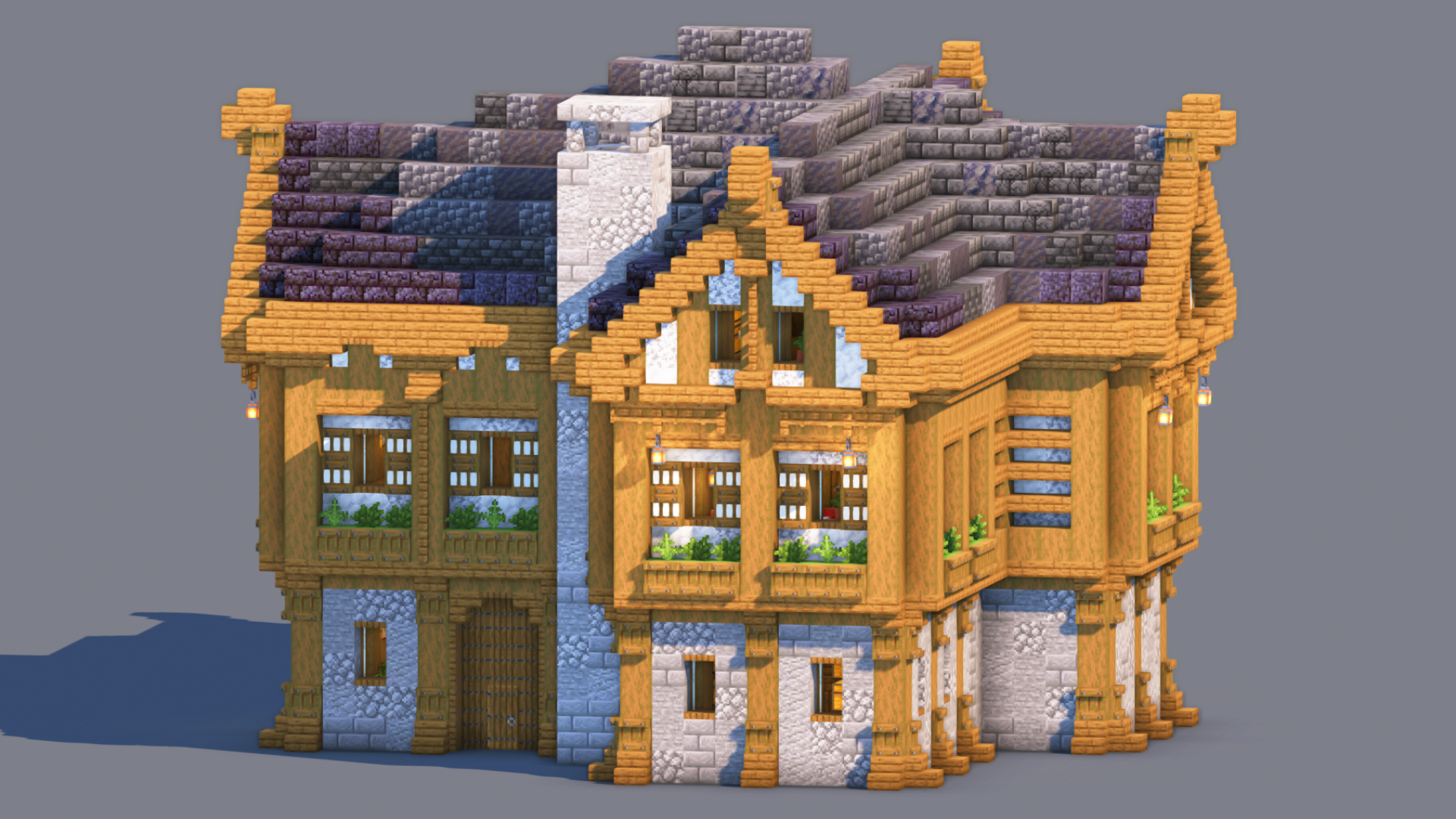 Medieval House – Fully Decorated Interior | Download — Minecraft Build by RaekonBuilds