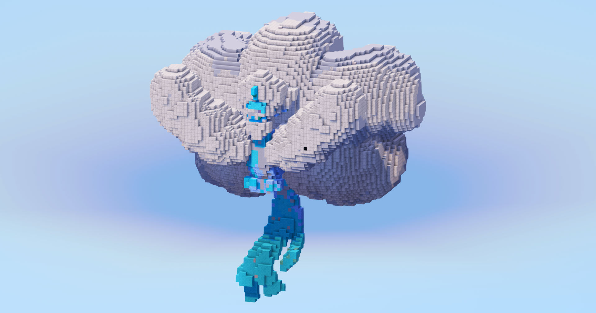 Mega Altaria — Minecraft Build by LeonisBuilds (2)