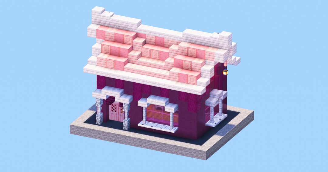 Cute Pink House — Minecraft Build by LeonisBuilds
