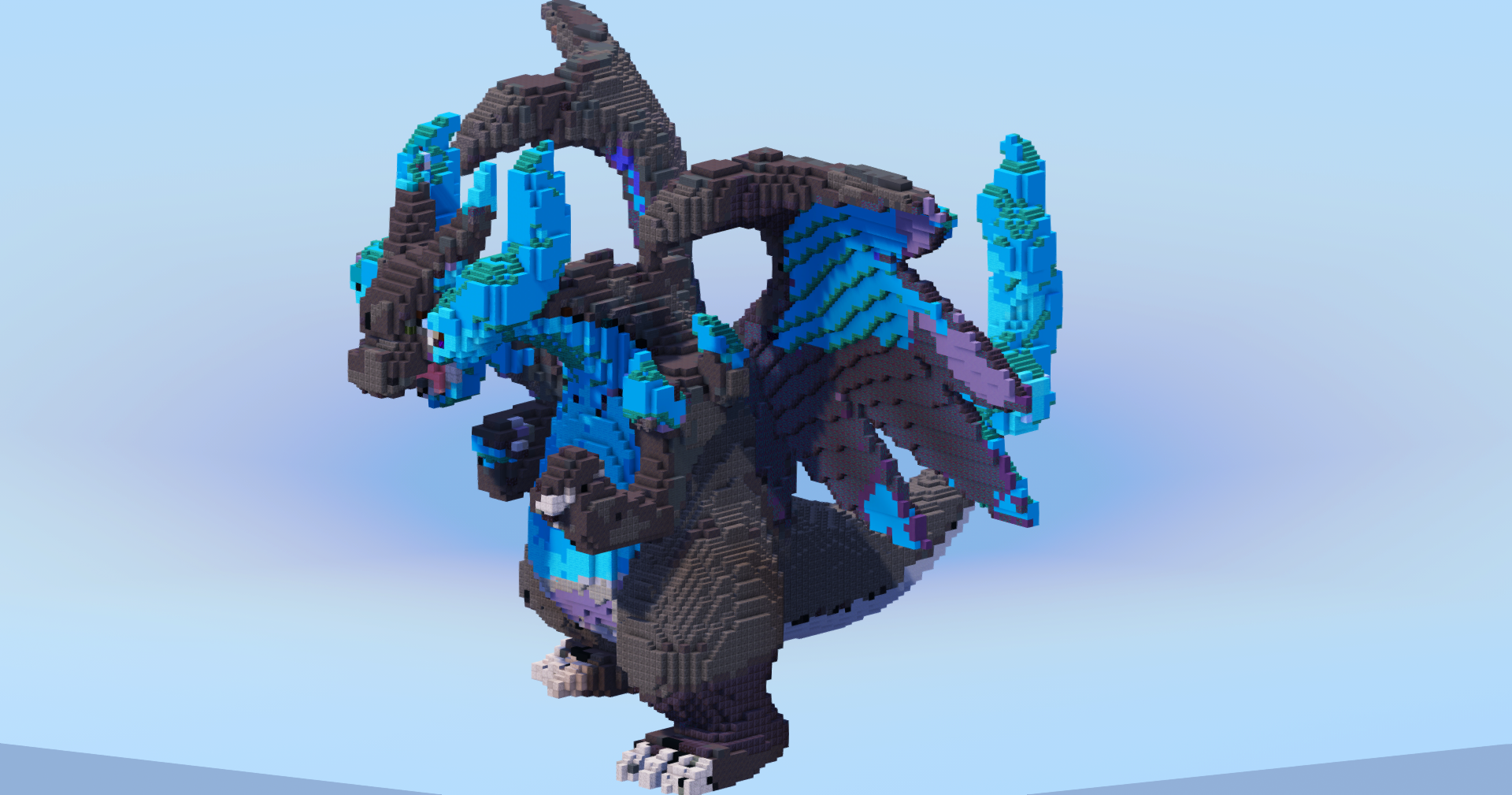 Mega Charizard X — Minecraft Build by LeonisBuilds (5)
