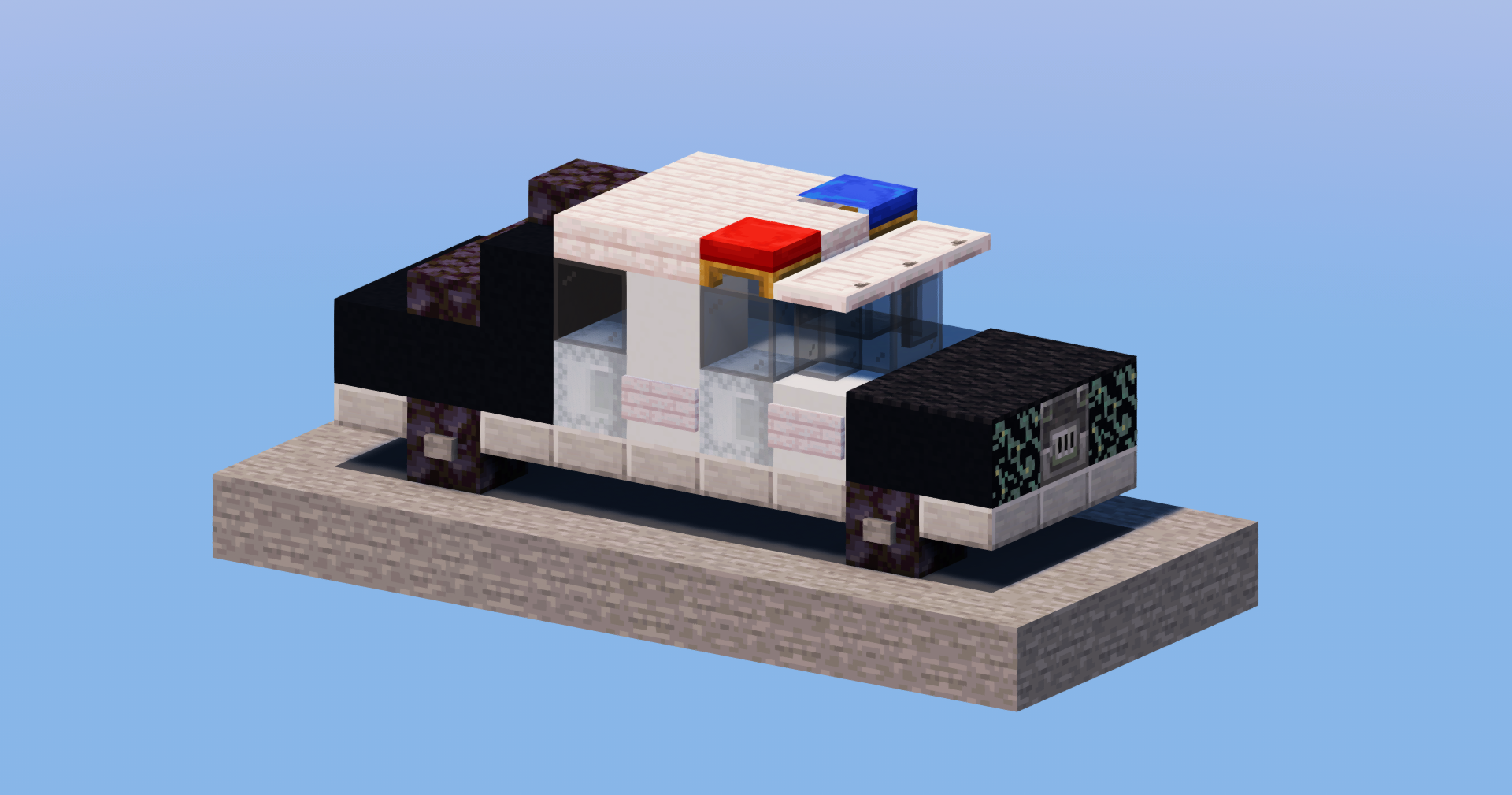 Police Car — Minecraft Build by LeonisBuilds