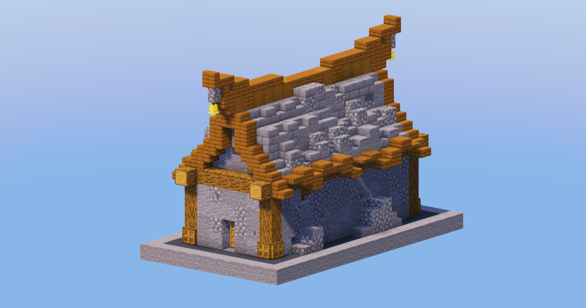 Stone Medieval House 12 — Minecraft Build by LeonisBuilds (2)
