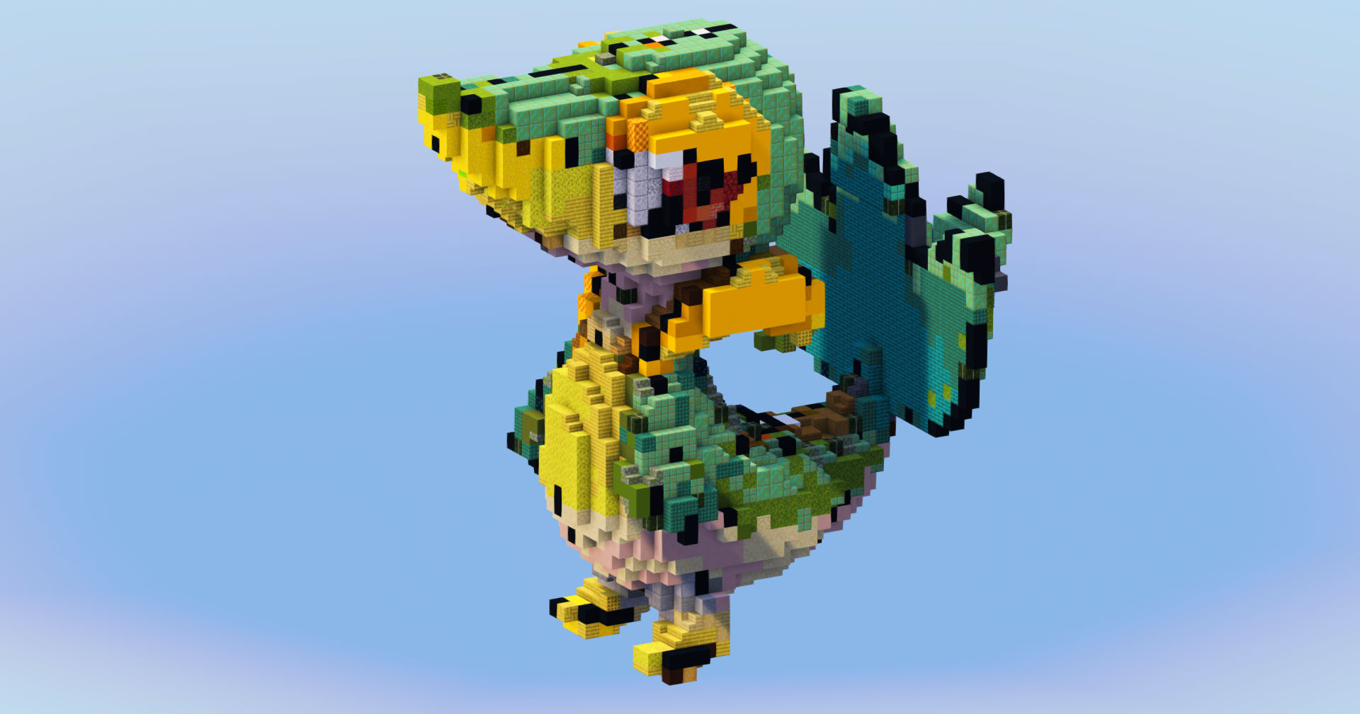 Snivy from Pokemon — Minecraft Build by LeonisBuilds (2)