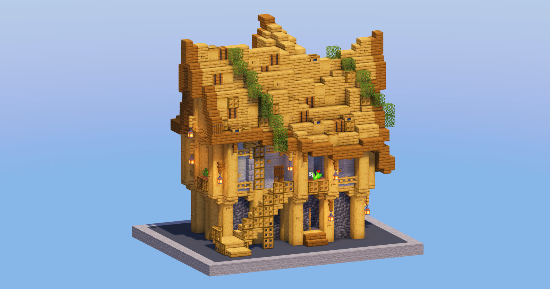 Oak Medieval Tavern — Minecraft Build by LeonisBuilds (2)
