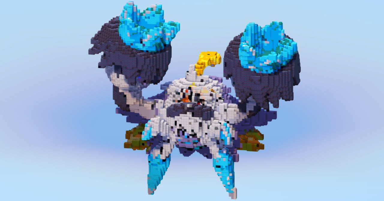 Mega Crabominable — Minecraft Build by LeonisBuilds (2)