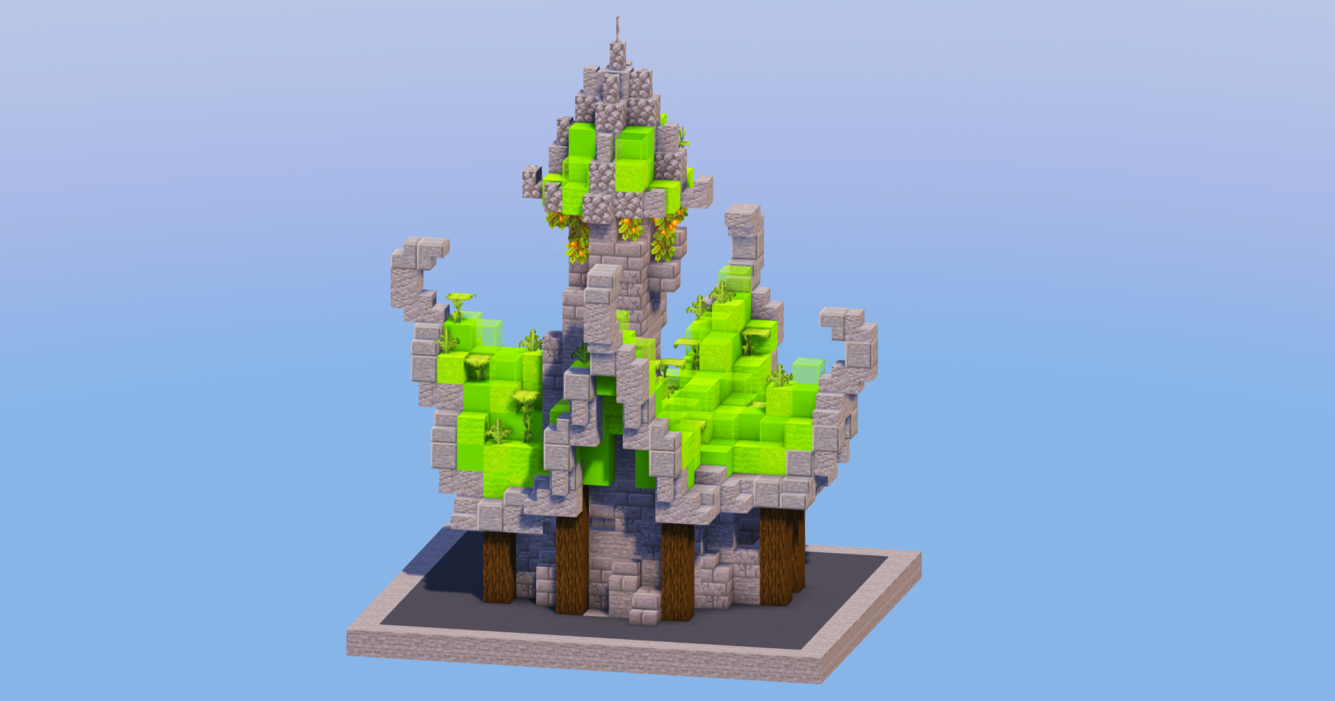 Lime Medieval Fantasy House 4 — Minecraft Build by LeonisBuilds (2)